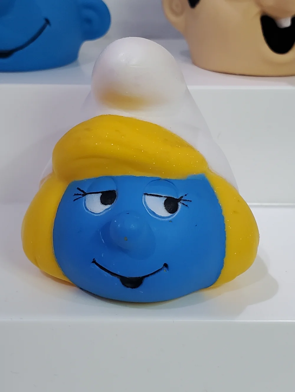 Vintage Smurf Smurfette Gargamel Heads Peyo 1983 1986